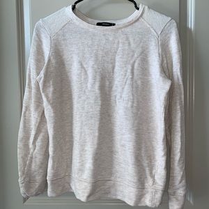 Cream Long Sleeve Thin Sweater-Shirt
